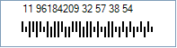 Sample of an Australia Post 4-State Barcode