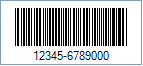 Code 11 Barcode - Code property = 12345-67890