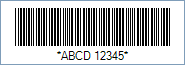 Sample of a Code 39 Barcode