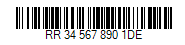 Deutsche Post BZL  Barcode - Code property = RR345678901DE