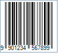 Ean 99 Barcode - Code property = 990123456789 and AddChecksum property = True