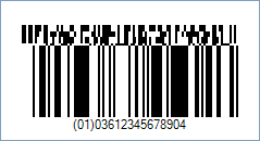GS1 DataBar-14 CC-A Barcode - Code property = 0361234567890|11990102, AddChecksum property = True