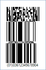 GS1 DataBar-14 Stacked Omnidirectional CC-B Barcode - Code property = 0361234567890|11990102, AddChecksum property = True