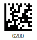 ISBT 128 DataMatrix Barcode - Code property = 6200 ('A' Rh Positive) and Isbt128DataStructure property = DS002