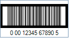 Sample of an ITF-14 Barcode with Bearer Bar