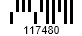 Example of Pharmacode Two-track barcode images