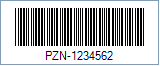 Sample of a PZN Barcode