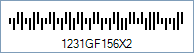 Royal TPG Post KIX 4-State Barcode - Code property = 1231GF156X2