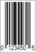 Sample of a UPC-E Barcode