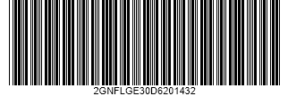 VIN Code39  Barcode - Code property = 2GNFLGE30D6201432