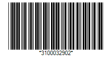 DHL AWB Barcode - Code property = 310003290