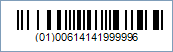 GS1 DataBar Limited/RSS Limited Barcode - Code property = 0061414199999