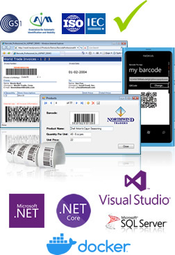 Barcode Professional for all .NET platforms and Docker
