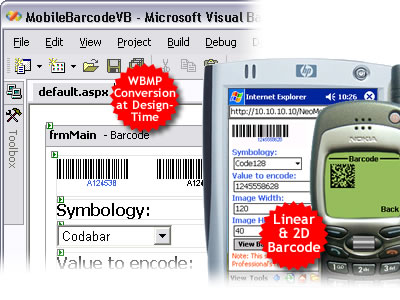 Screenshot of ASP.NET Mobile Barcode Professional