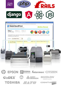 Raw Data Print solution for ASP.NET & PHP projects