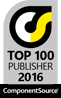 ComponentSource Bestselling Publisher Awards for 2016