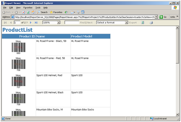 Barcode Professional DLL deployed to Report Server