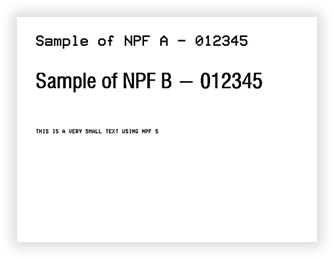 TextItem objects using the Native Printer Fonts (NPF)