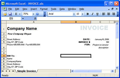 Microsoft Excel - INVOICE.xls