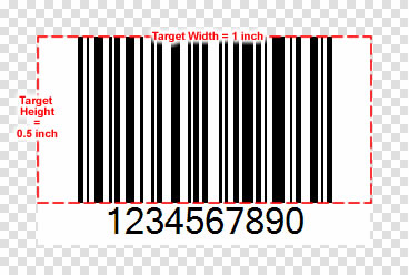 How to create barcodes using C# or VB.NET and Barcode Professional for Windows Forms that must fit a given size or area