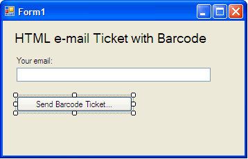 HTML e-mail Ticket with Barcode
