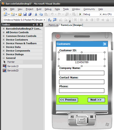 Data Binding form layout