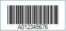 Example of Code 32 barcode images