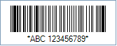 Code 93 Barcode - Code property = ABC 123456789