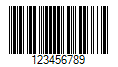 Sample of a Data Logic 2 of 5 Barcode