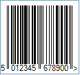 Sample of an EAN-13 Barcode