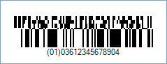 GS1 DataBar-14 Truncated CC-A Barcode - Code property = 0361234567890|11990102, AddChecksum property = True