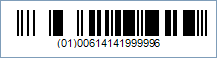 GS1 DataBar-14 Truncated/RSS-14 Truncated Barcode - Code property = 0061414199999