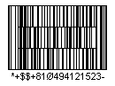HIBC LIC CodablockF Barcode - Code property = 10#494121523#SN654(A123PROD78905)