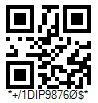 HIBC PAS QR Code Barcode - Code property = 1DIP98760