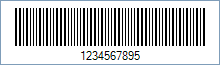 Sample of an Industrial 2 of 5 Barcode