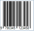 ISMN Barcode - Code property = M-345-12345-8