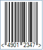 Sample of a JAN-8 Barcode