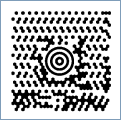 Sample of a MaxiCode barcode