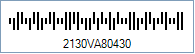 Royal TPG Post KIX 4-State Barcode - Code property = 2130VA80430