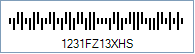 Royal TPG Post KIX 4-State Barcode - Code property = 1231FZ13XHS