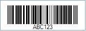 Sample of a Telepen Barcode