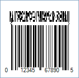 UPC-A CC-B Barcode - Code property = 01234567890|991234-abcd, AddChecksum property = True