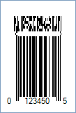 UPC-E CC-A Barcode - Code property = 01234567890|991234-abcd, AddChecksum property = True