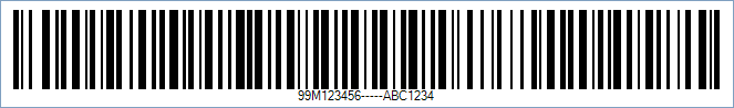 USPS Intelligent Mail Container Barcode 6-digit Mailer ID - Code property = 99M123456-----ABC1234
