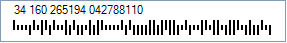 USPS Intelligent Mail Barcode - Code property = 34160265194042788110