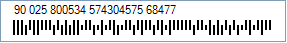 USPS Intelligent Mail Barcode - Code property = 9002580053457430457568477