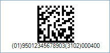 Concatenation of the Pre-Defined Length Element Strings in GS1 DataMatrix barcode