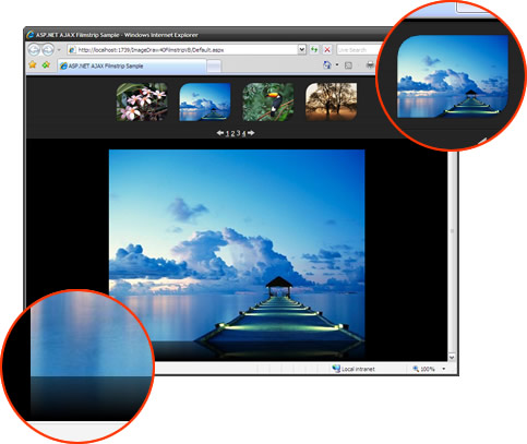 The ASP.NET AJAX Filmstrip Viewer Sample