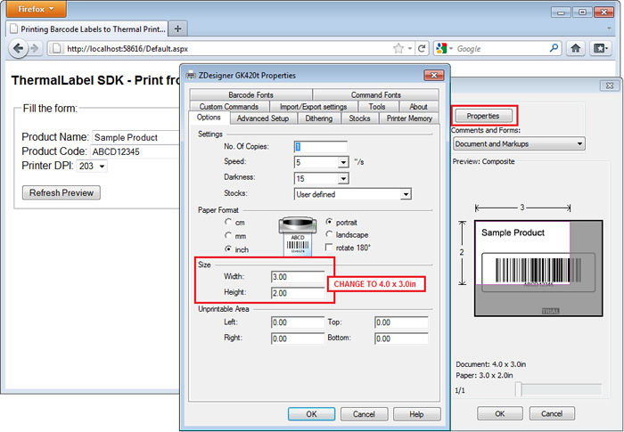 ThermalLabel SDK - Print from client side to thermal printer.