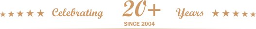 Celebrating years - since 2004
